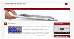 Desktop Screenshot of danvanfleet.com